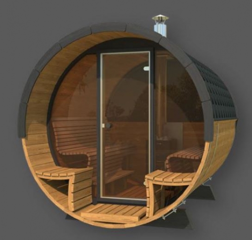 Lux barrel Sauna 235*250