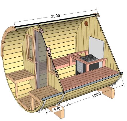 Barrel 250 saun